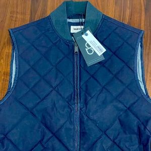 Taylor Stitch Quilted Bomber Vest
in Navy Dry Wax, Medium